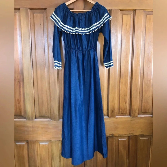 Full Length  Denim Dress - Picture 3 of 12